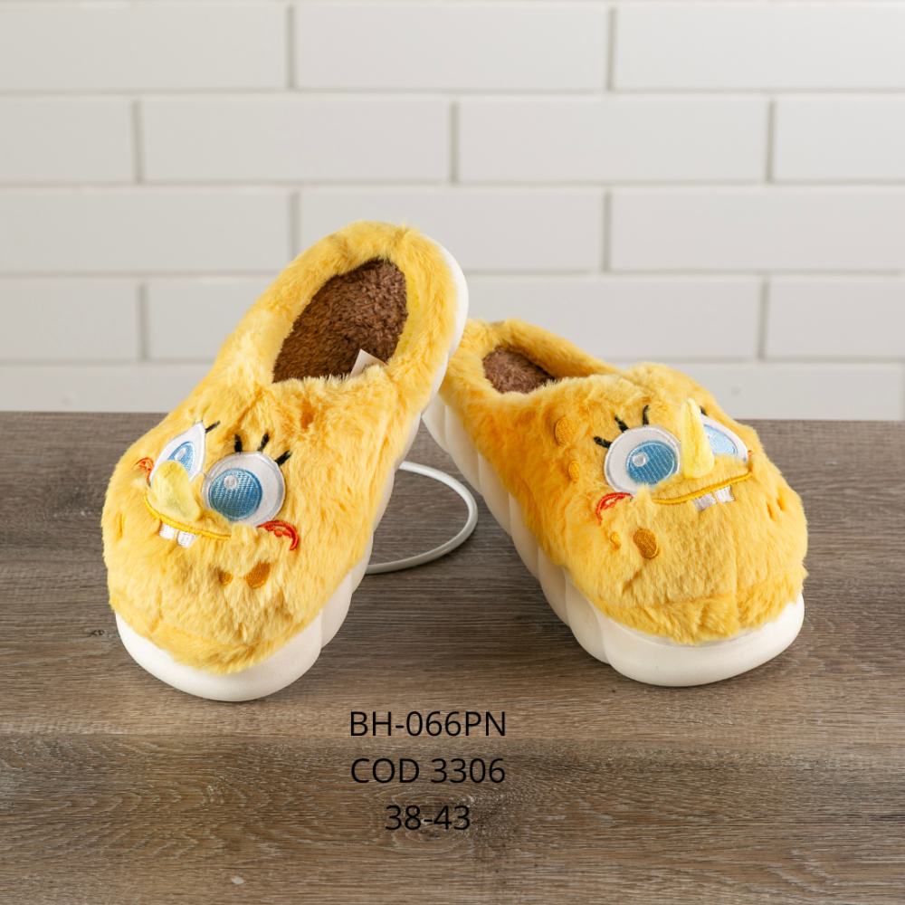 Pantuflas Bob esponja - T/38-43 - BH-066PN