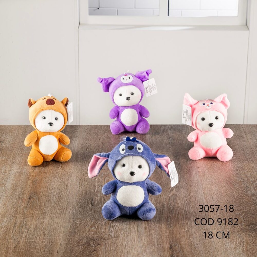 Oso disfrazdo 18cm - 3057-18
