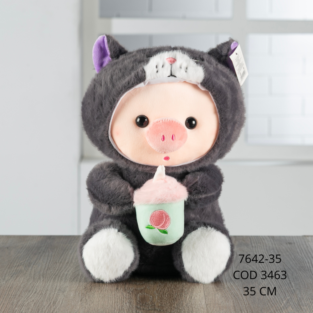 Cerdo disfraz Gato Lucifer 35cm - 7642-35