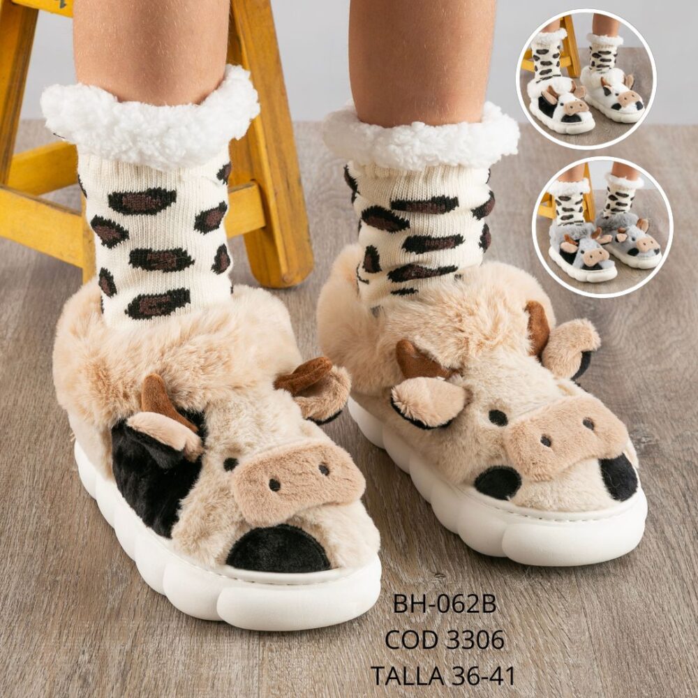 Pantufla Vaca - BH-062B - T/36-41