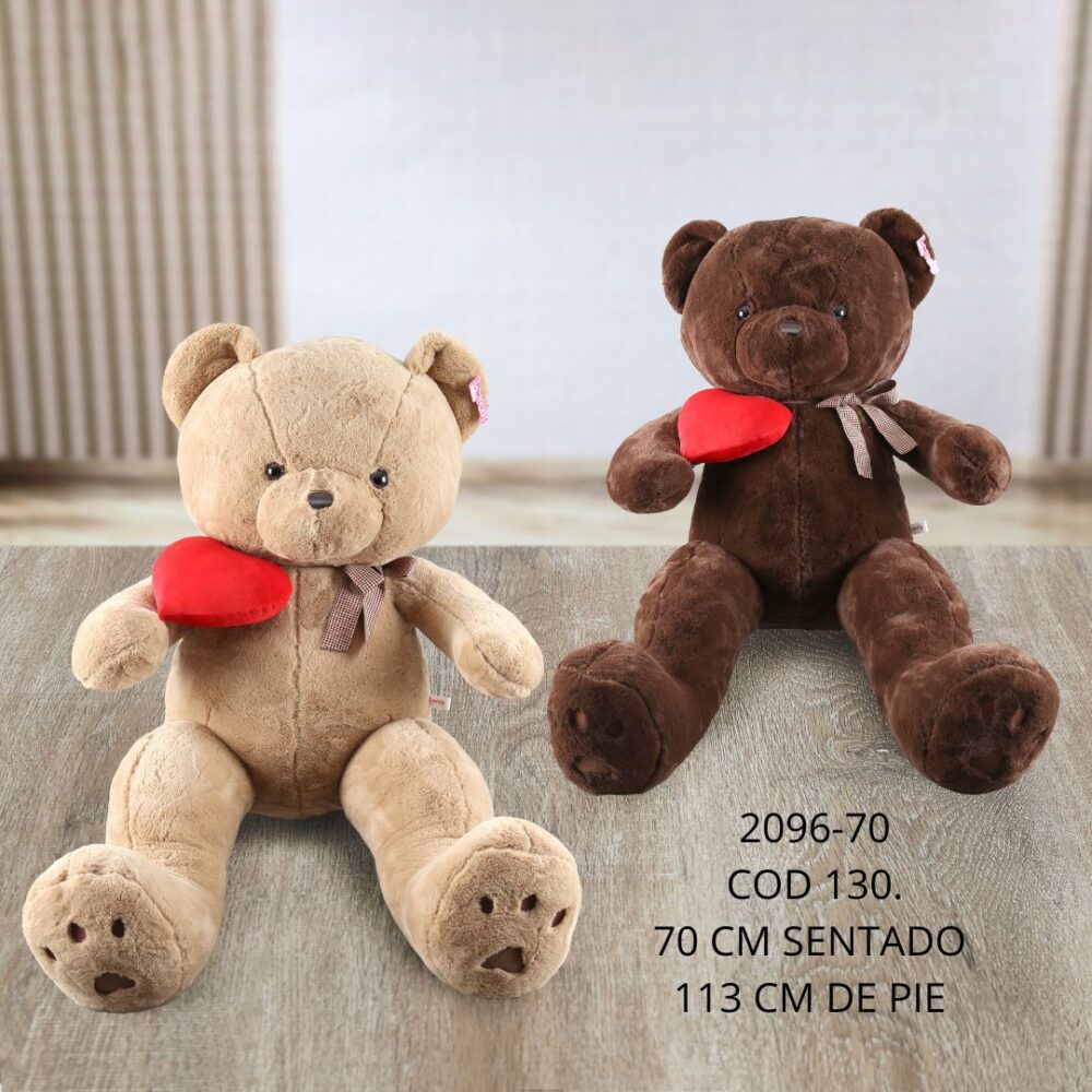 Oso corazón 70cm - 296-70