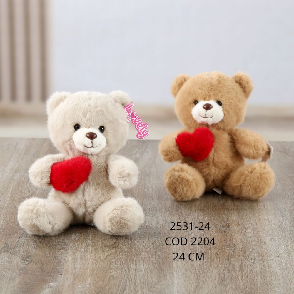 Oso corazón 24cm - 2531-24