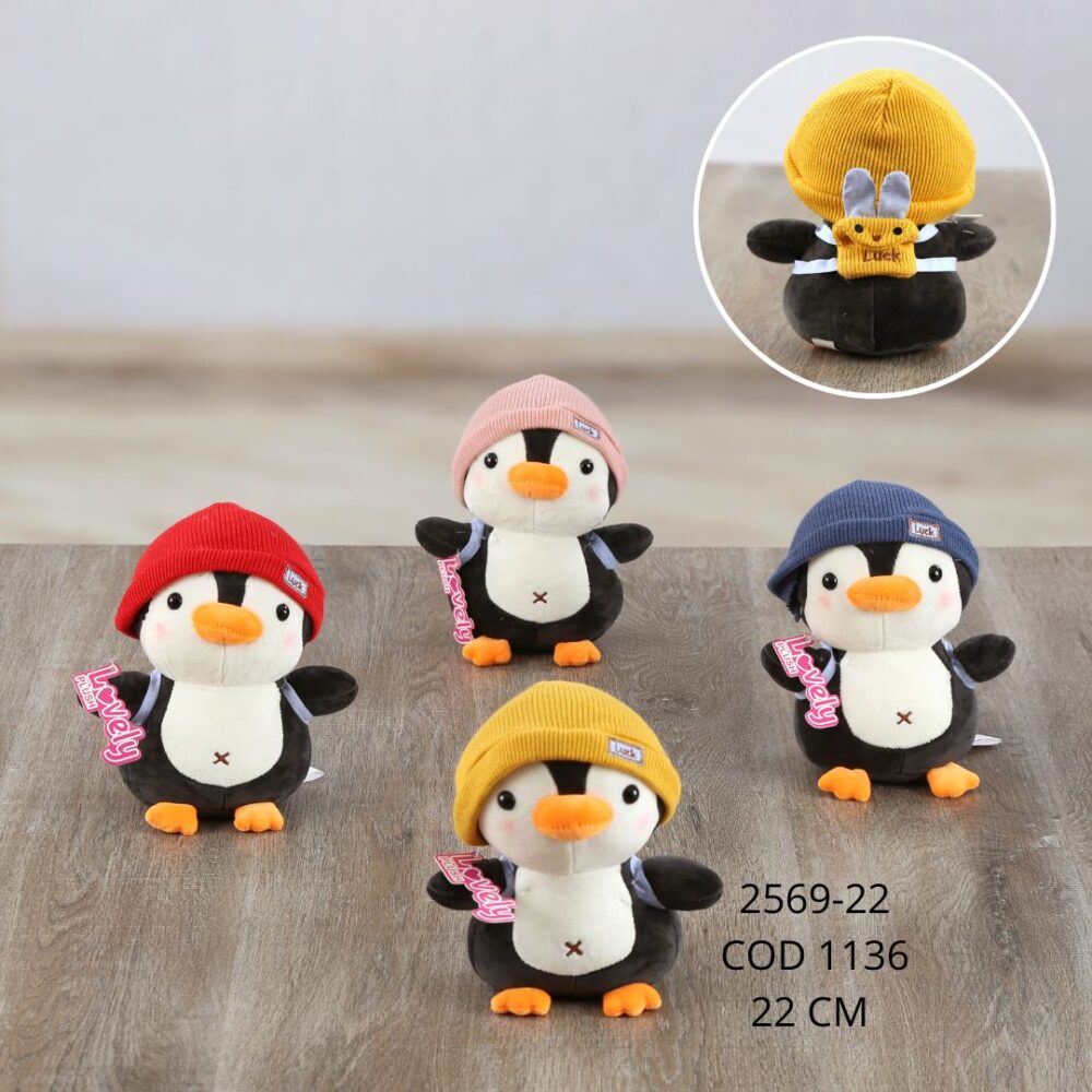 Pinguino gorro 22cm - 2569-22