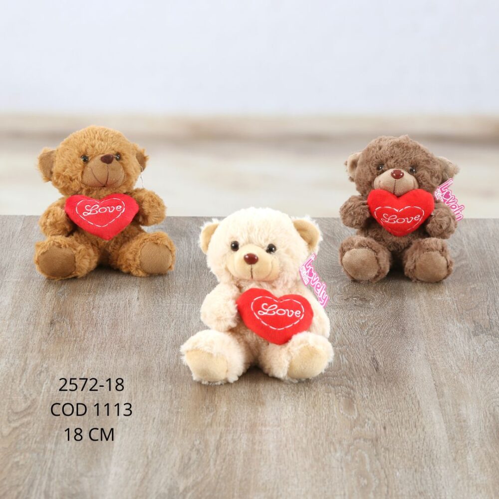 Oso corazon 18cm - 2572-18