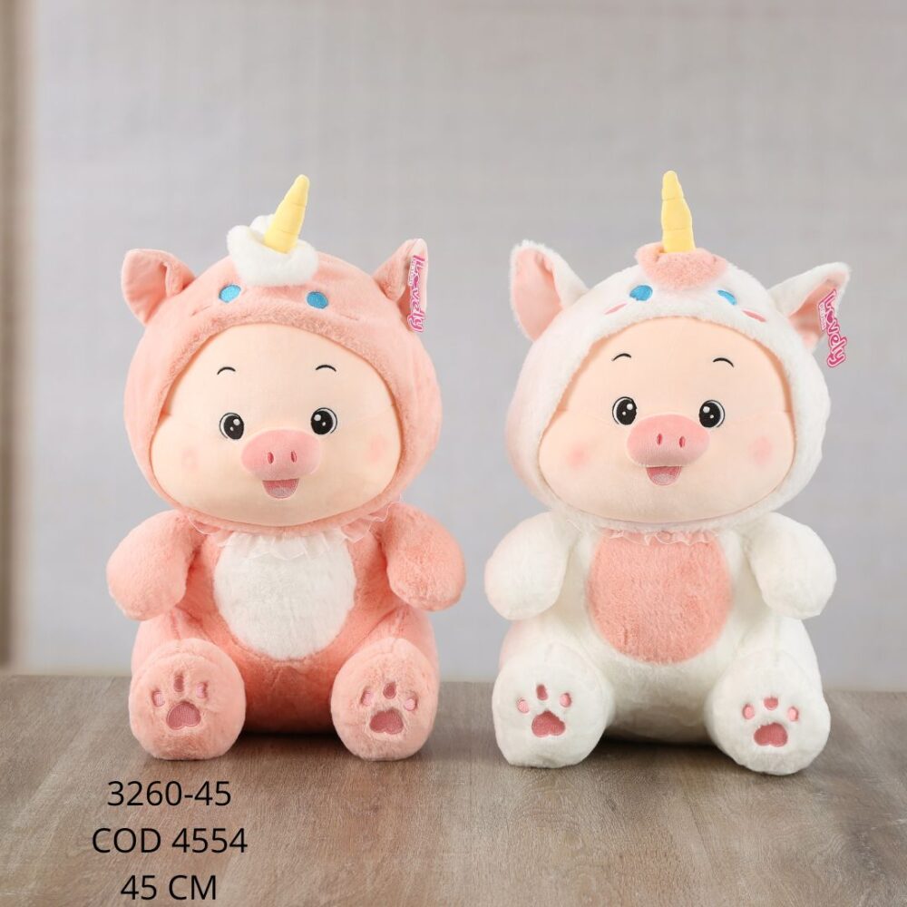 Cerdo disfraz unicornio 45cm - 3260-45