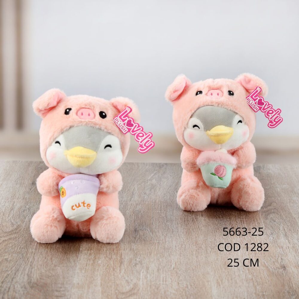 Pinguino disfraz cerdo 25cm - 5663-25