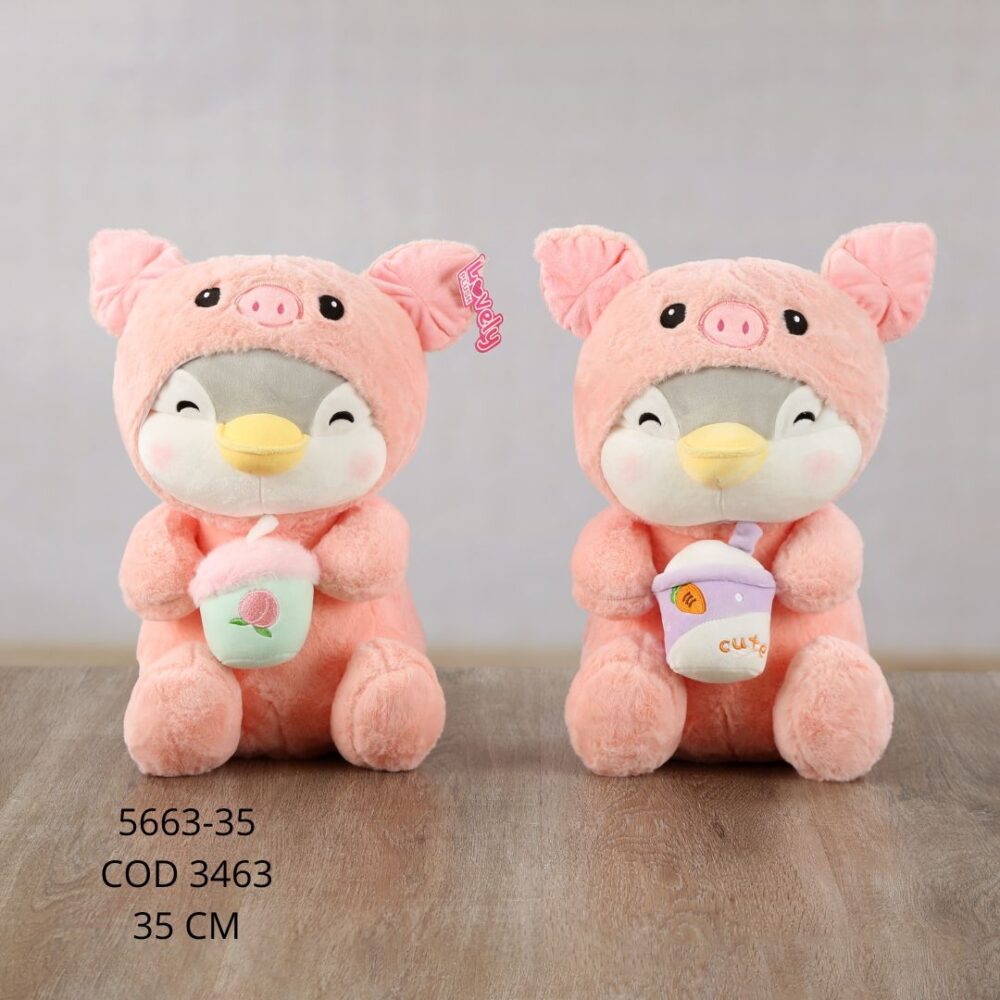 Pinguino disfraz cerdo 35cm - 5663-35