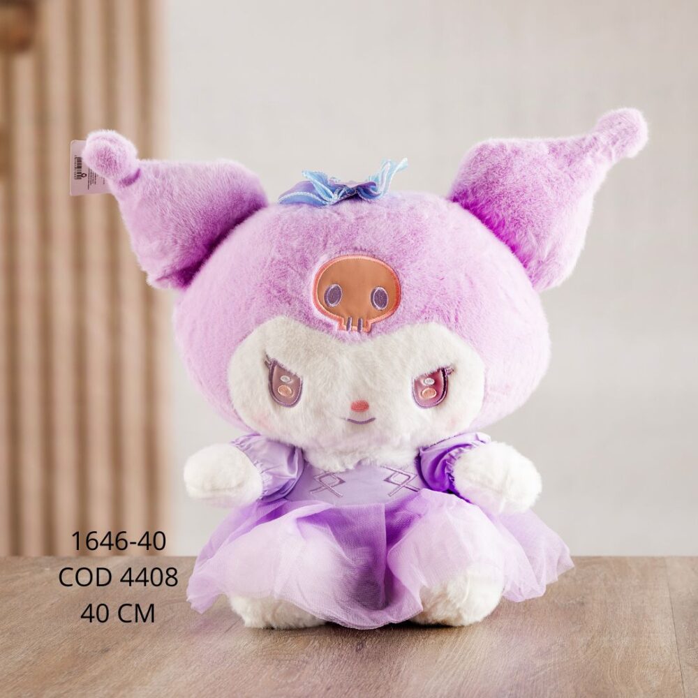 Kuromi vestido rosa 40cm - 1646-40