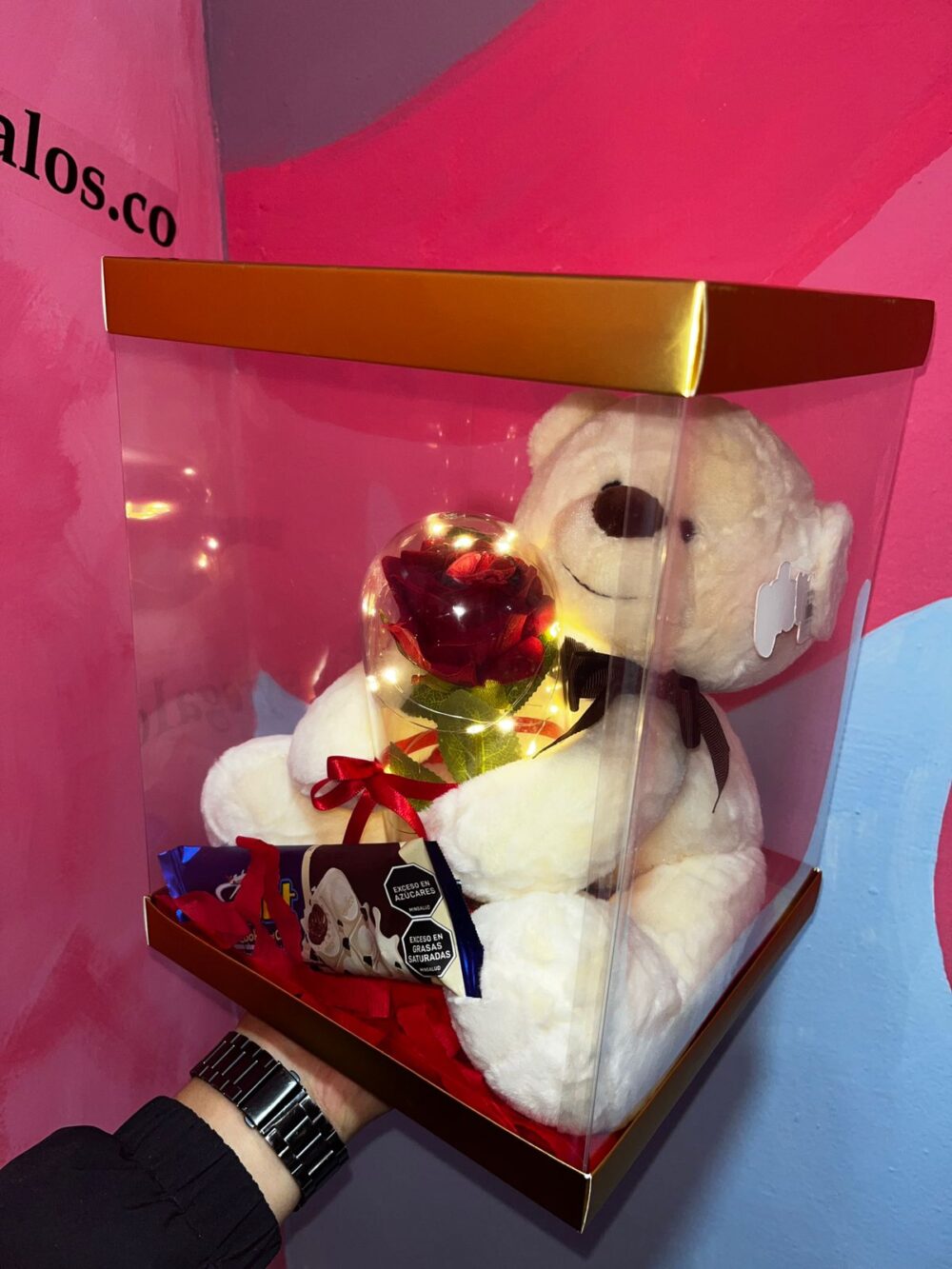Combo San Valentín 45cm - COMBOCAJASV