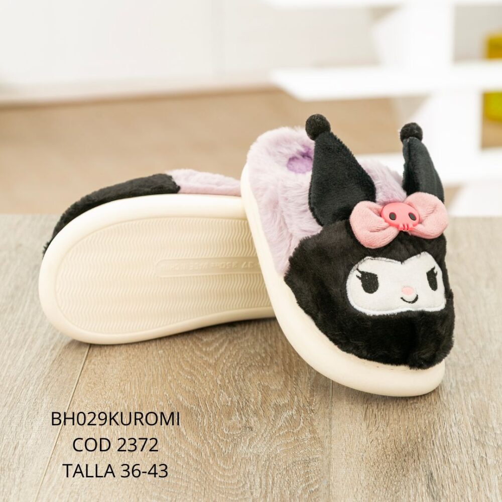 Pantufla kuromi - T/36-43- BH029KUROMI