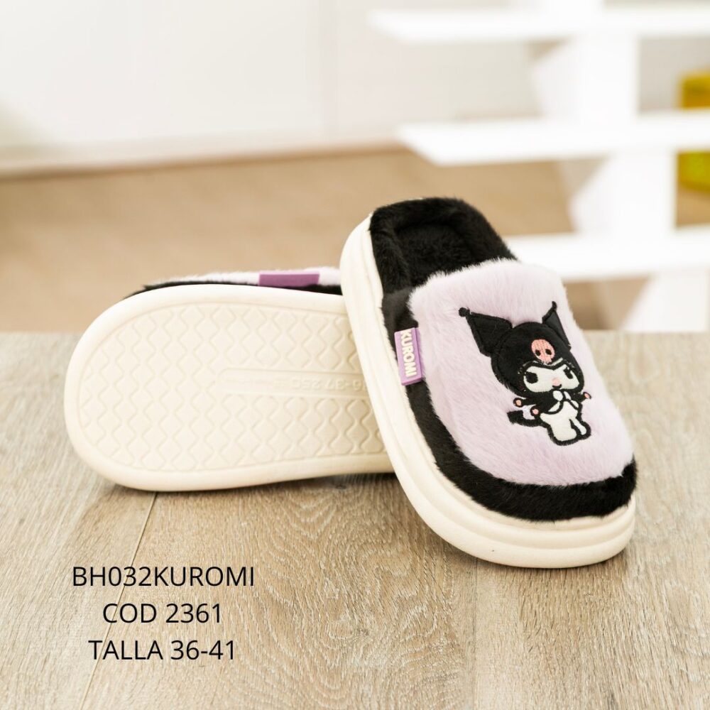Pantufla Kuromi - T/36- 41- BH032KUROMI