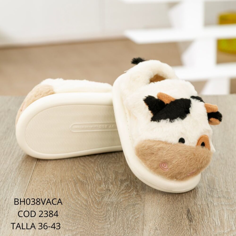 Pantufla vaca T/36-43 - BH038VACA
