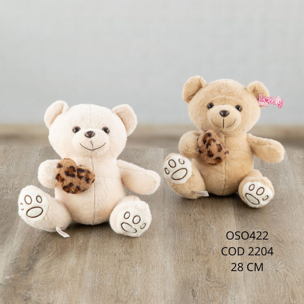 Oso corazon 28cm - OSO422