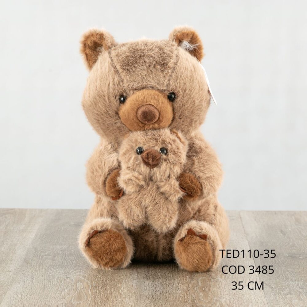 Oso con bebé 35cm - TED110-35