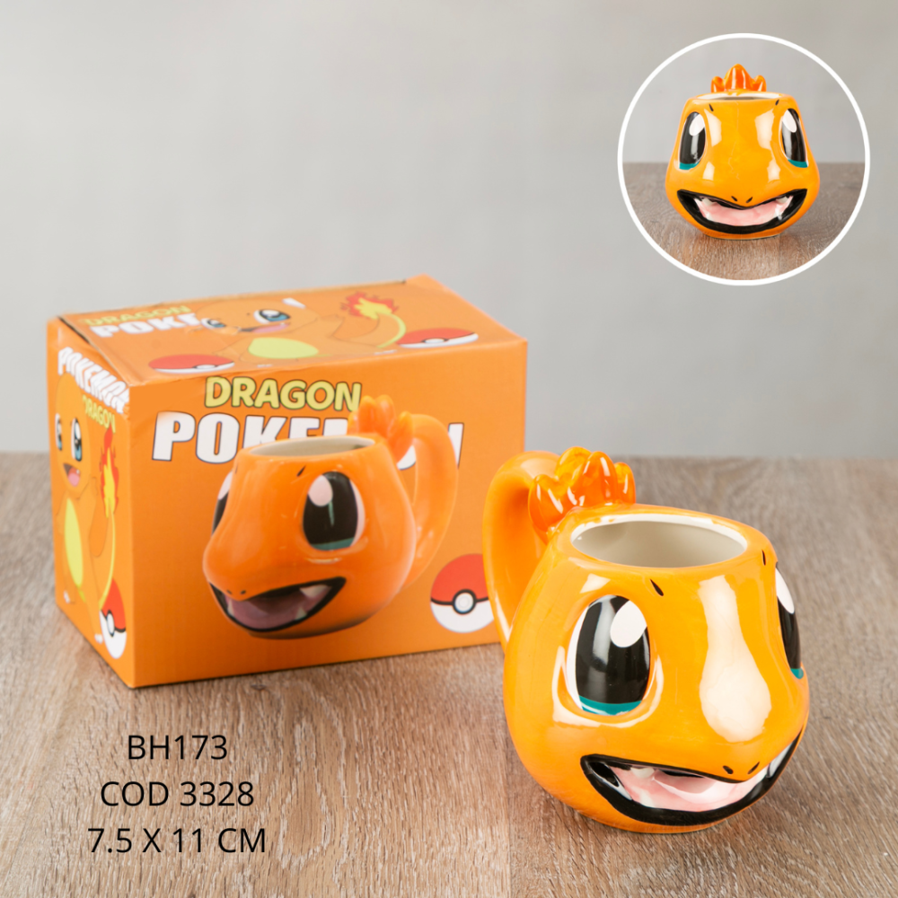 Pocillo Charmander, pokemon - 7.5*11cm - BH173