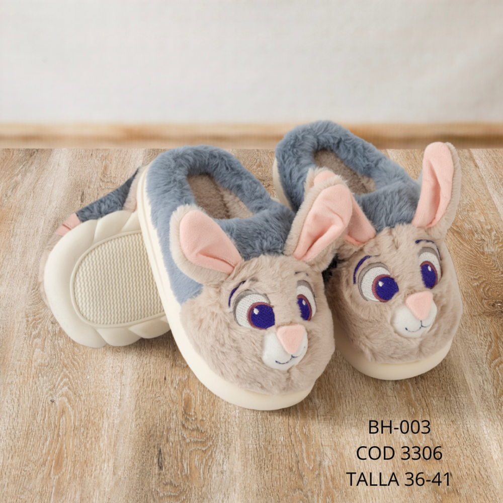 Pantufla zootopia - T/36-41 - BH-003