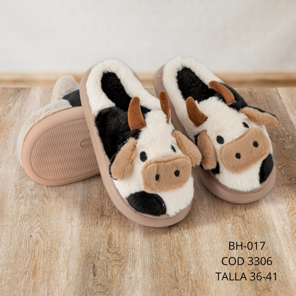 Pantuflas Vaca - T/36-41 - BH-017