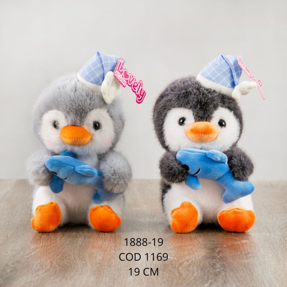 Pinguino Gorrito Pez 19cm - 1888-19