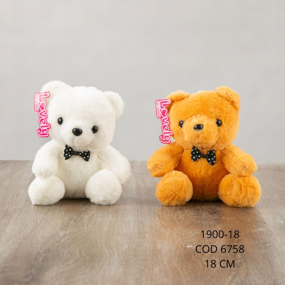 Oso Moño Negro 18cm - 1900-18