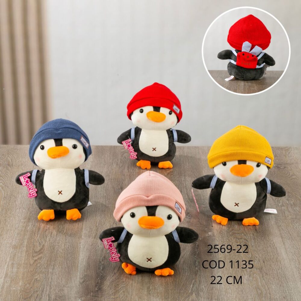 Pinguino Gorro 22cm - 2569-22