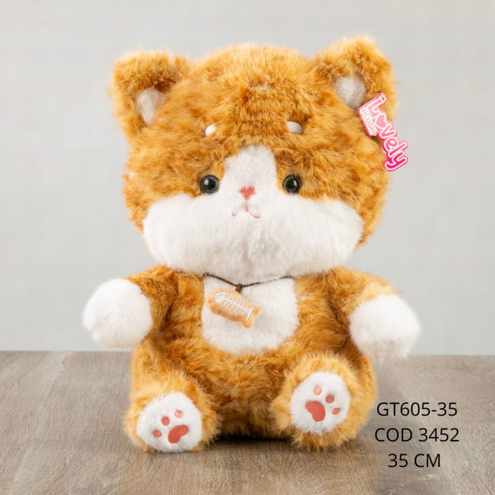 Gato peludo 35cm - GT605-35