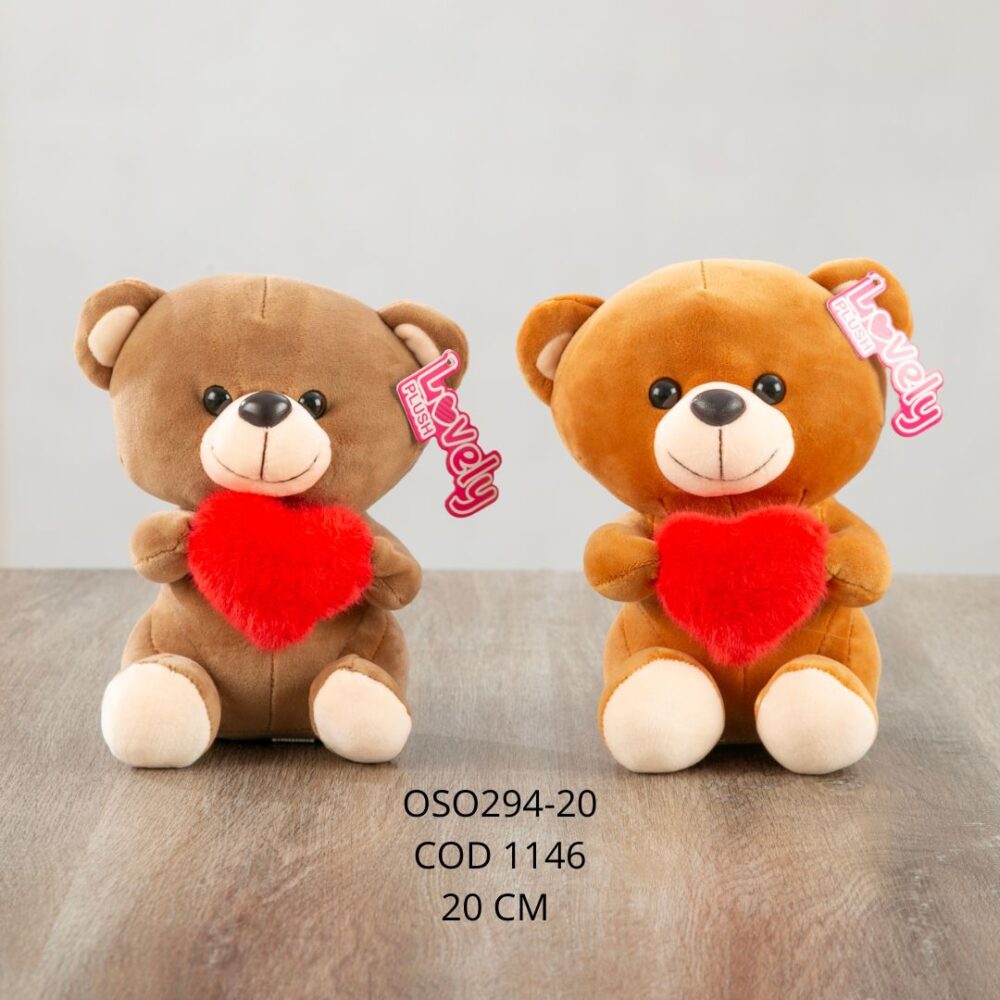 Oso Corazon 20cm - OSO294-20