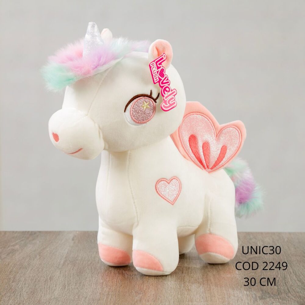 Unicornio Corazon 30cm - UNIC30