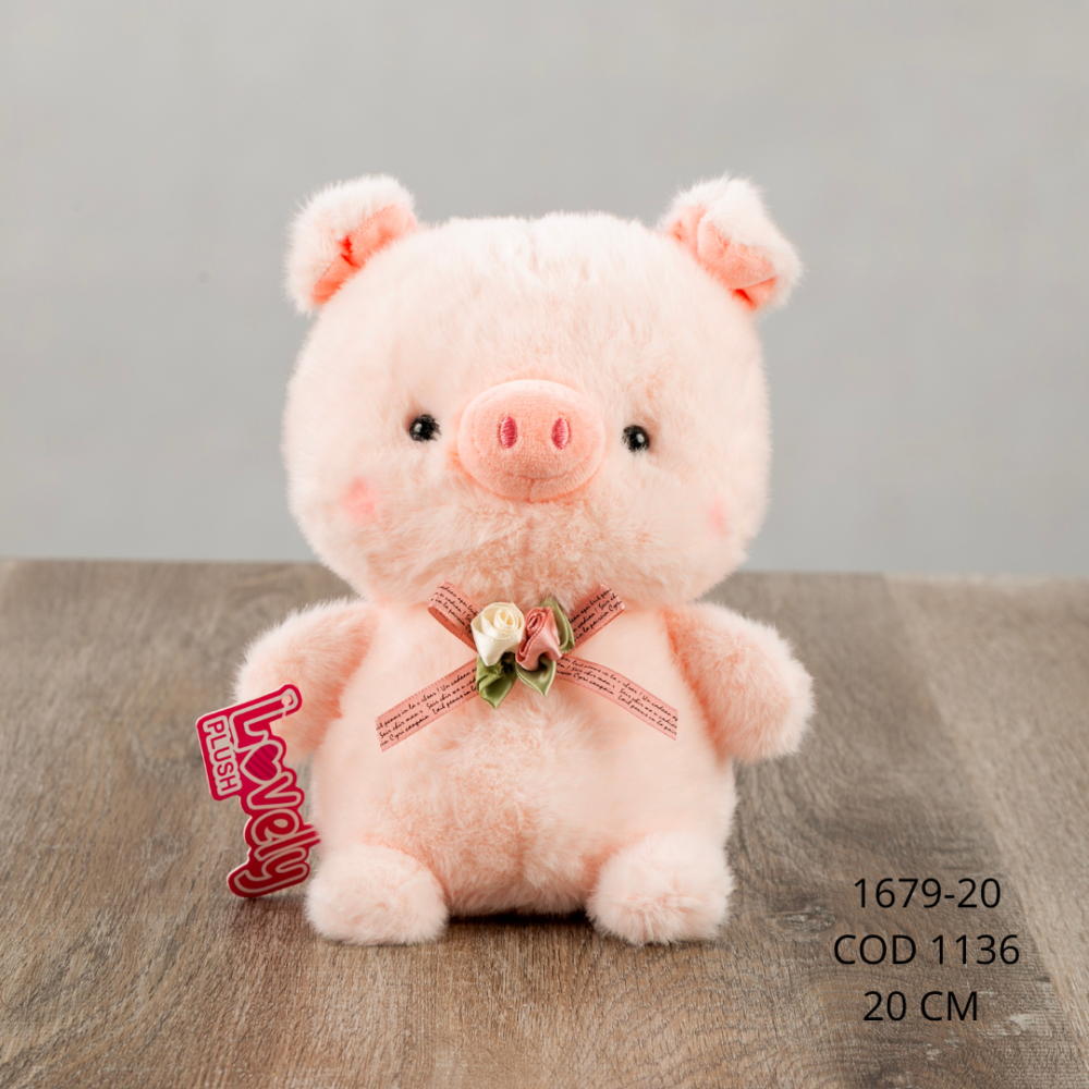 Cerdo moño 20cm - 1679-20