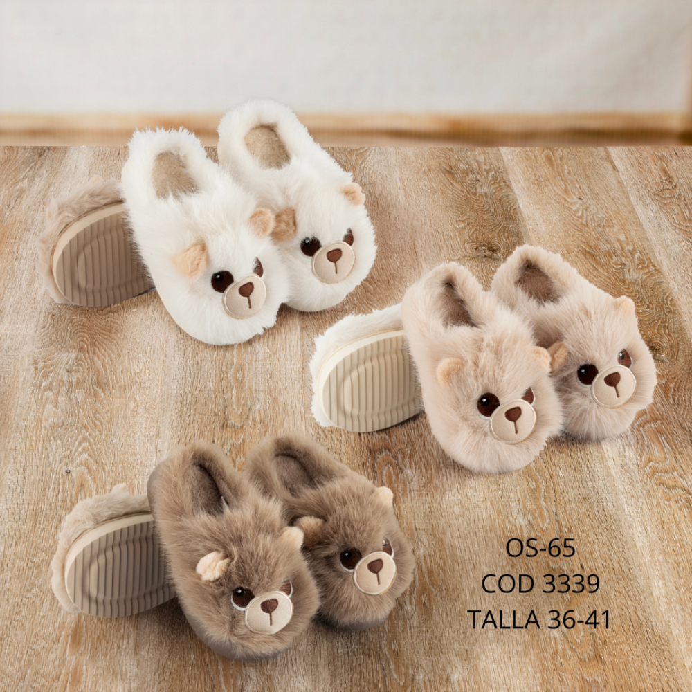 Pantufla Oso - T/36-41- OS-65