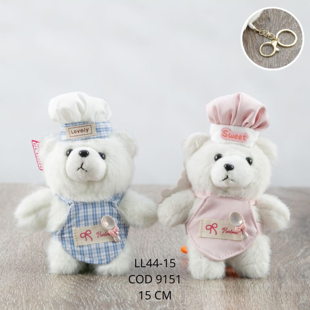 Llavero Oso panadero 15cm - LL44-15