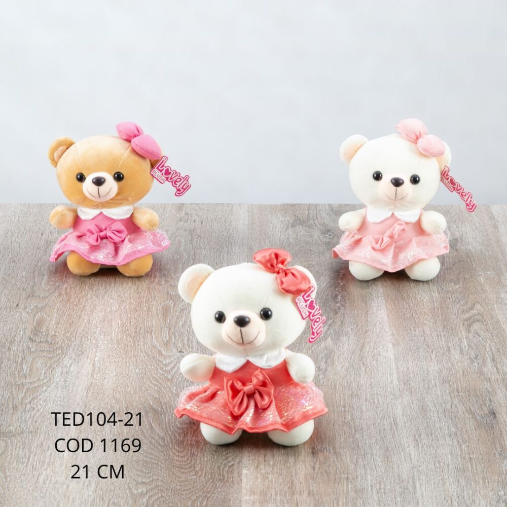 Oso Vestido 21cm - TED104-21