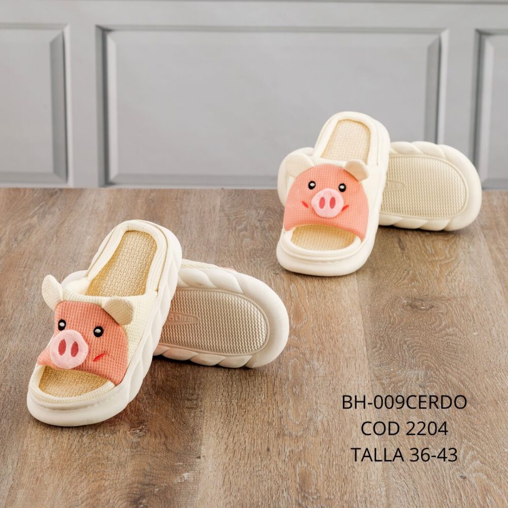 Pantufla Cerdo T/36-43 - BH-009CERDO