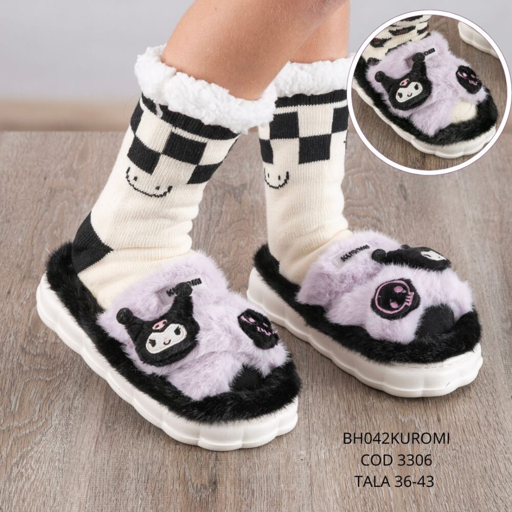 Pantufla Kuromi T/36/43 - BH042KUROMI