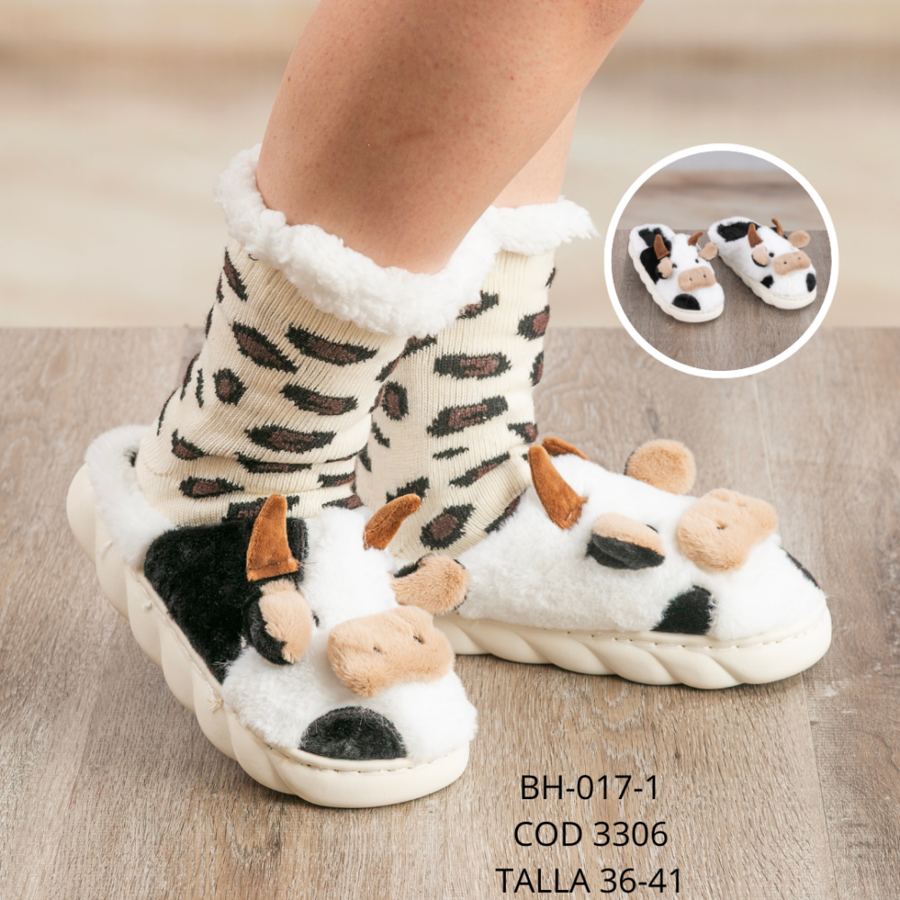 Pantuflas Vaca - BH-017-1