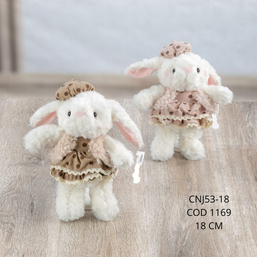 Conejo Vestido 18cm - CNJ53-18