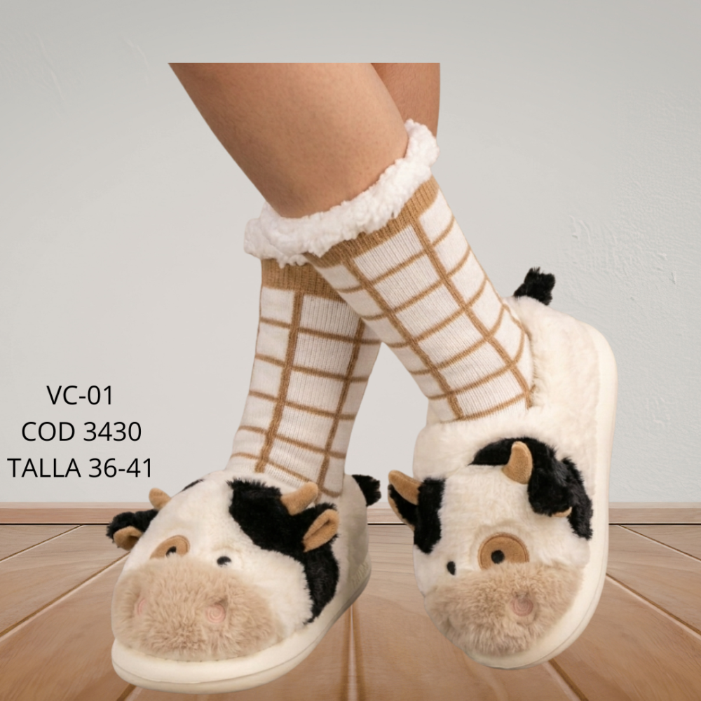 Pantufla Vaca T/36-41 - VC-01