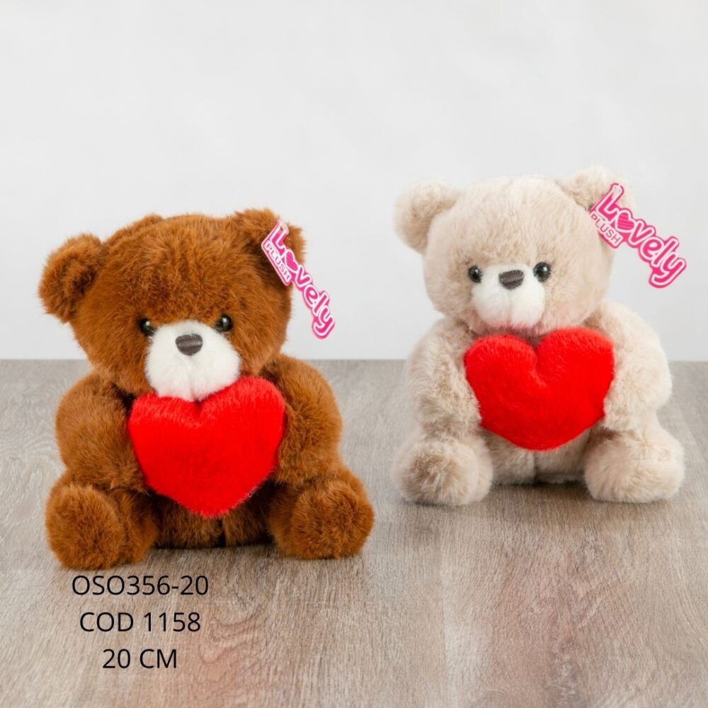 Oso Corazon 20cm - OSO356-20